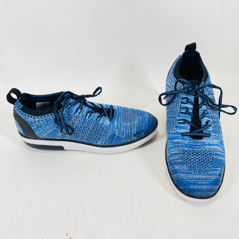 Gravity Defyer G-Defy Ion Blue Knit Walking Shoes Mens 9.5 Corrective Fit